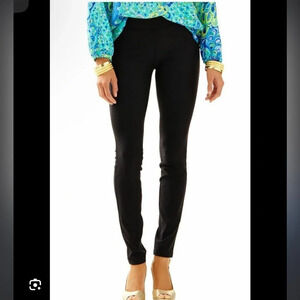 black Nira travel pants pull on elastic waist size xs excellent condition